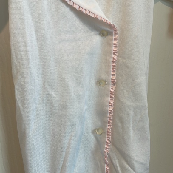 VINTAGE styled by shepherd dressing night gown white and pink RARE nwt size S - Picture 7 of 10